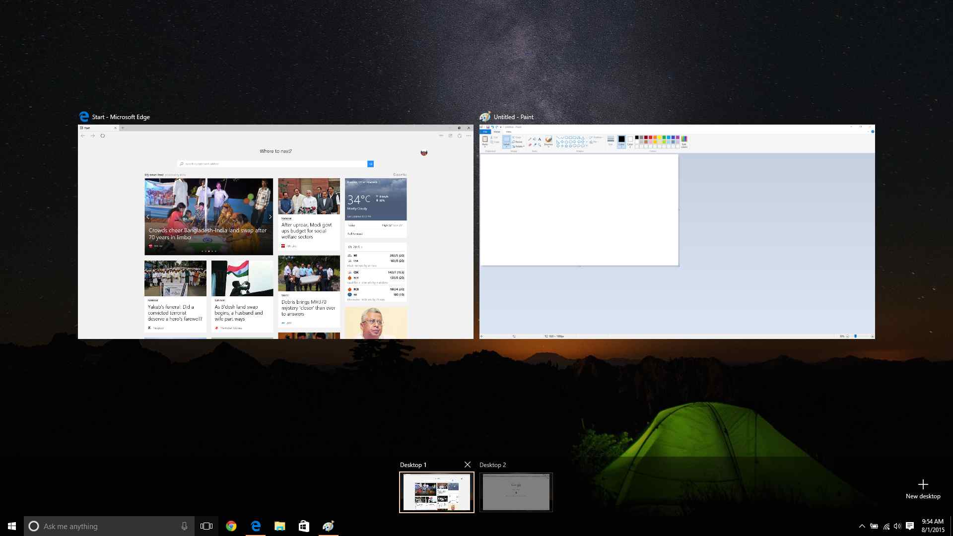 Windows 10 - Multiple Desktops